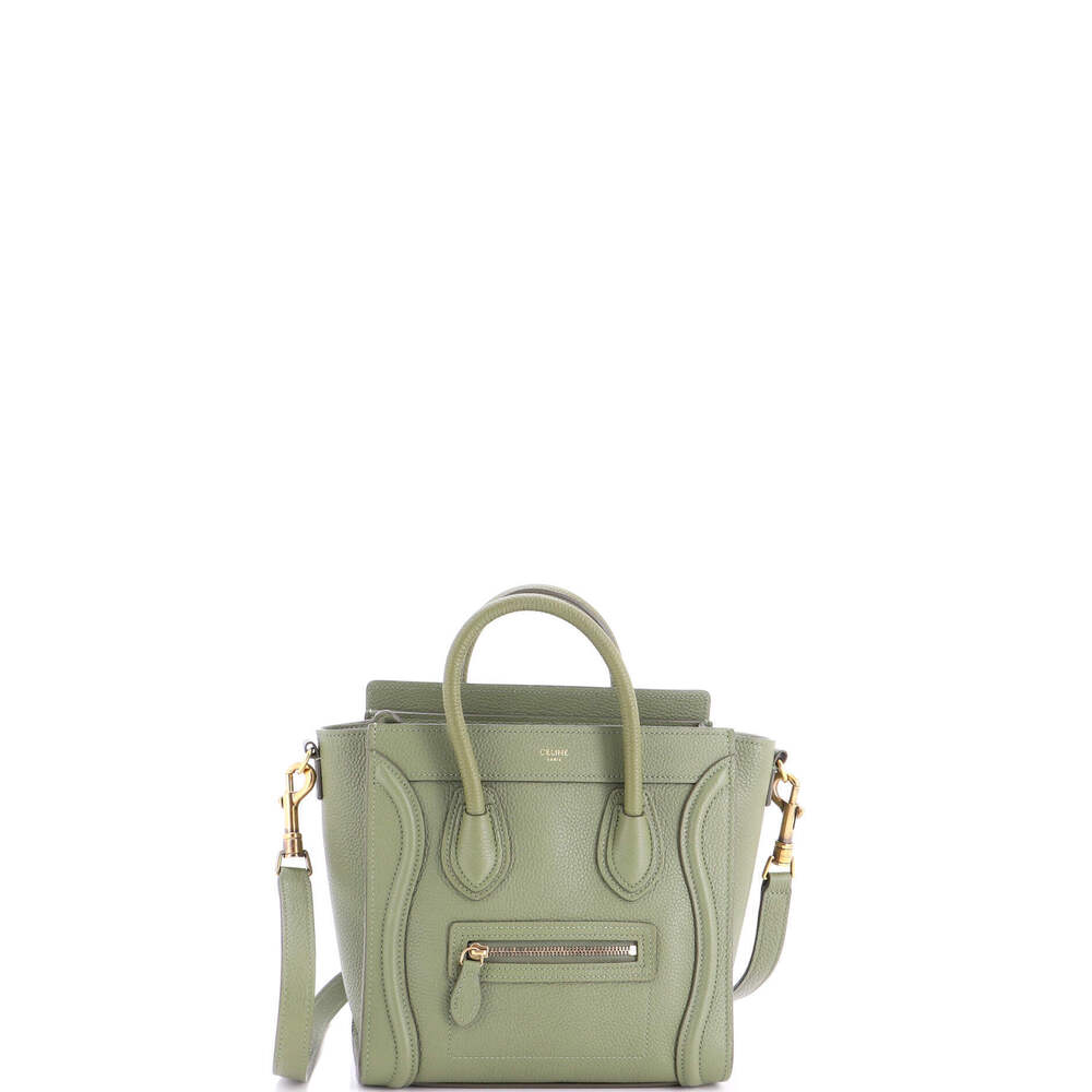 Celine Nano Luggage Bag Grainy Leather